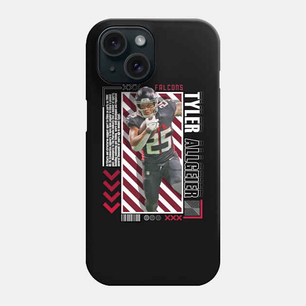 Tyler Allgeier Paper Poster Version 10 Phone Case by art.Hamdan