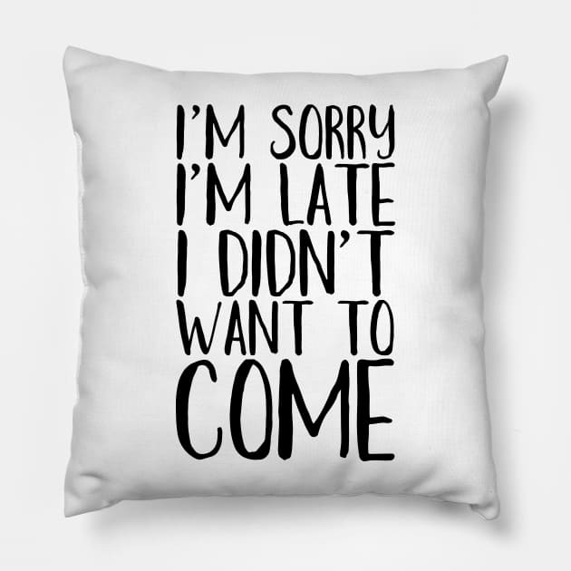 I'm Sorry Pillow by e2productions