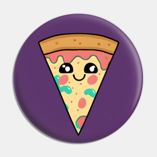 Pizza Slice Kawaii-Style Pin