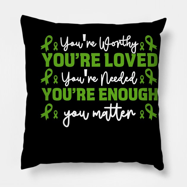 Mental Health Matters End The Stigma Psychology Therapy Pillow by woormle