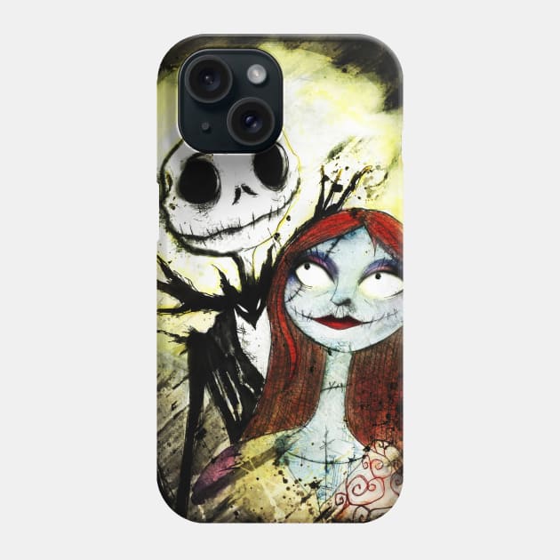 Jack and Sally Phone Case by LiamShaw