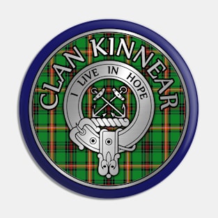 Clan Kinnear Crest & Tartan Pin