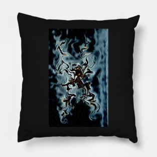 Broken spider web Pillow