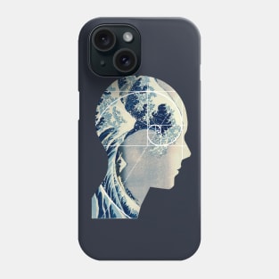 Great Wave, Hokusai Meets Fibonacci in My Head Phone Case