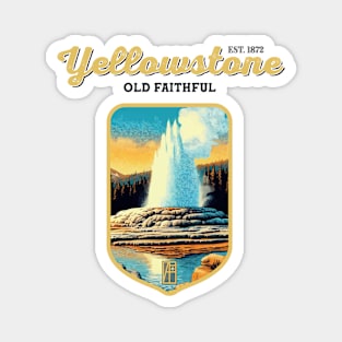 USA - NATIONAL PARK - YELLOWSTONE Old Faithful - 2 Magnet