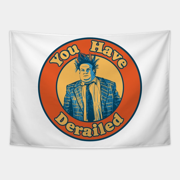 Chris Farley - You Have Derailed! Tapestry by GIANTSTEPDESIGN