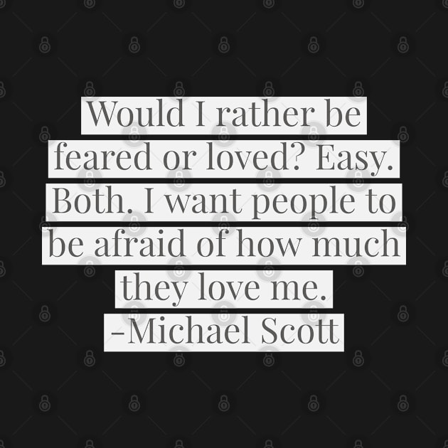 The Office USA TV Michael Scott Quote by Designedby-E