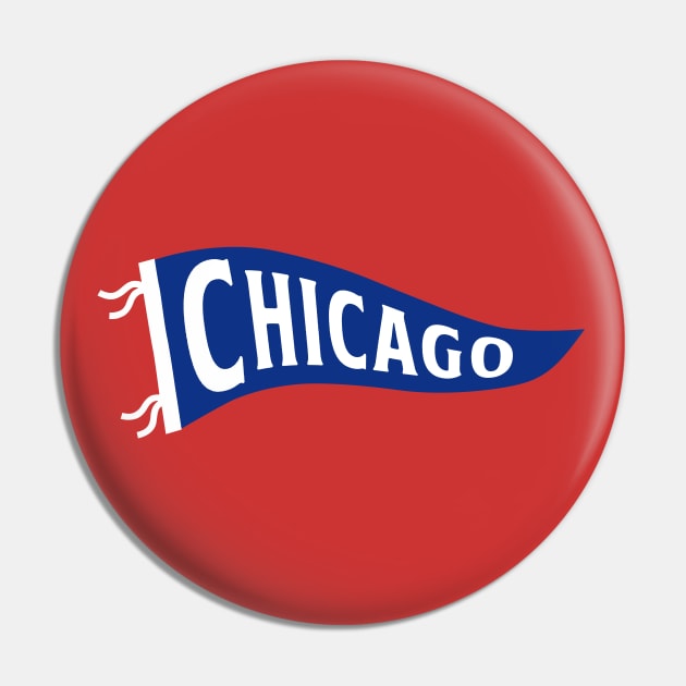 Chicago Pennant - Red Pin by KFig21