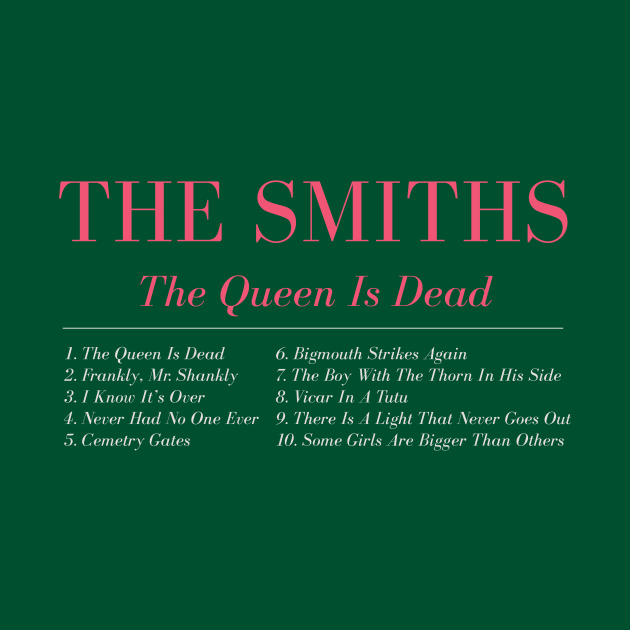 The Smiths The Queen is Dead tracklist by todd_stahl_art