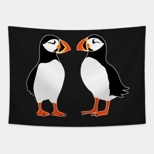 Puffin Cute Birds from Faroe Island Tapestry