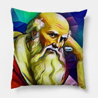 St. Jerome Colourful Portrait | St. Jerome Artwork 7 Pillow