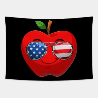 Patriotic Teacher American flag 4th of July Tapestry