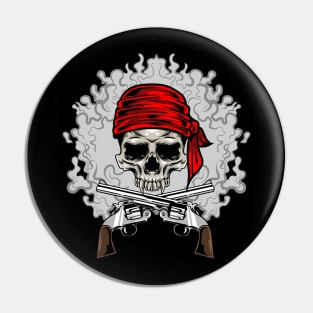 Skull Guns Pin