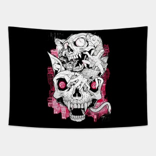 Ratfink skull Tapestry