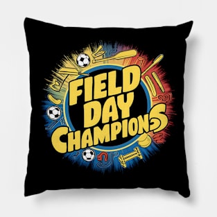 Field Day Champions: Groovy Sports Spectacle Pillow