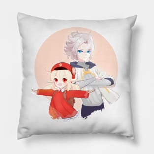 Siblings: Klee and Albedo Pillow