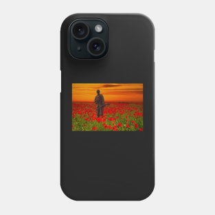 Soldier in Poppy Field Phone Case