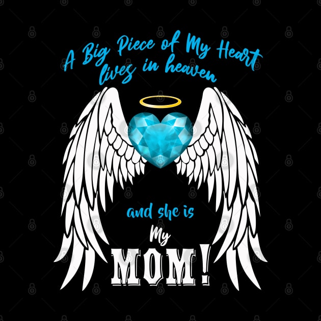 Mom Angel Wings | A Big Piece of My Heart by The Printee Co