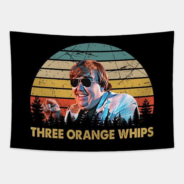 Three Orange Whips Vintage Tapestry by LewisMillerDesigns