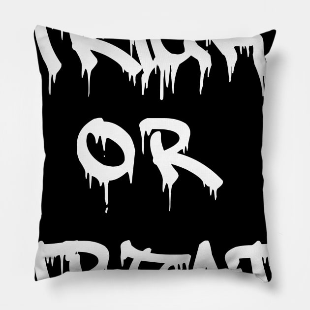 Trick or Treat Pillow by barwarrior