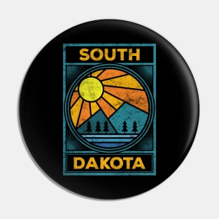 South Dakota BH Mountain Nature Sunrise Pin