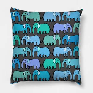 Cute and Colorful Elephant Pattern Pillow