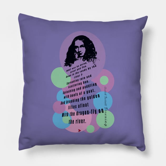 Elizabeth Barrett Browning Pillow by Exile Kings 