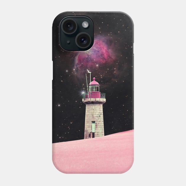 There's Always a Lighthouse  - Space Aesthetic, Retro Futurism, Sci Fi Phone Case by jessgaspar