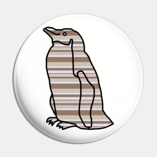 Stone Stripes Penguin Pin