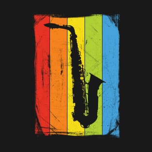 Rainbow Saxophone T-Shirt