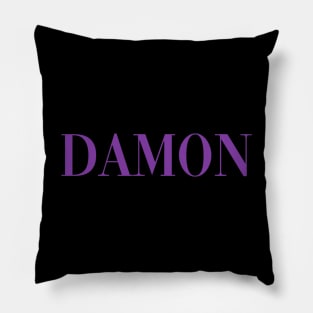 Damon - Pose - Purple Pillow