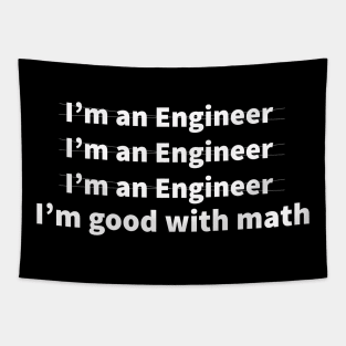 Engineer Good With Math funny gifts Tapestry