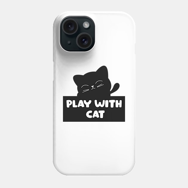 Play with cat Phone Case by Itsme Dyna