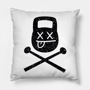 Cool Death by Kettlebell & Mace -  Iron Colorway Pillow