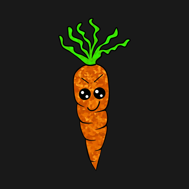 CUTE Carrot Art Cool Vegetables by SartorisArt1