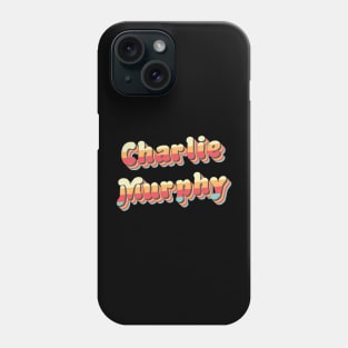 Charlie Murpy Retro Stacked Faded Rainbow Grunge Typography Phone Case