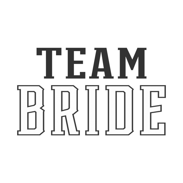 Simple Team Bride Wedding Typography by Jasmine Anderson