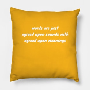 imaginary words Pillow