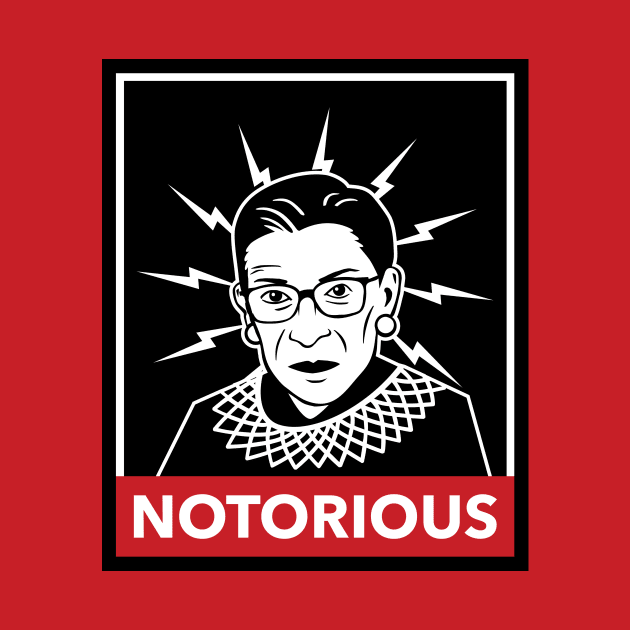 Notorious Ruth Bader Ginsberg graphic iconic funny by terrybain