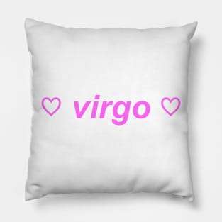 "virgo" ♡ Y2K zodiac slogan Pillow