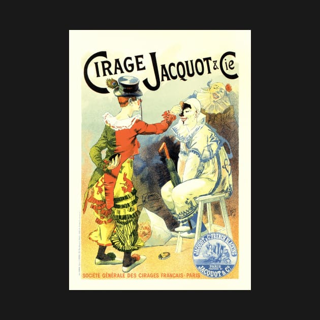 Pantomime Clown CIRAGE JACQUOT Lucien Lefevre Art Nouveau by vintageposters