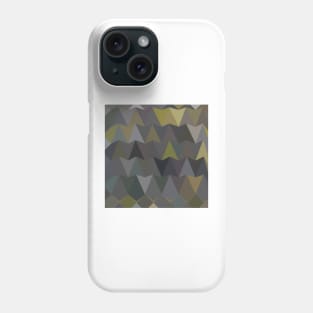 Feldgrau Gray Abstract Low Polygon Background Phone Case