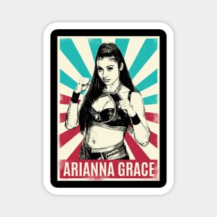 Vintage Retro Arianna Grace Magnet