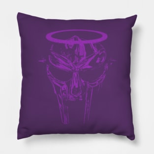 MF Doom Mask Angel Purple Pillow