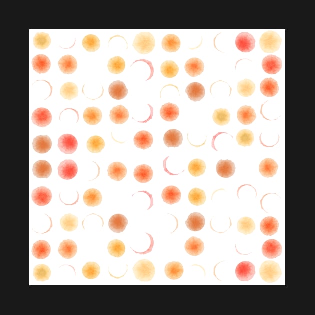 Watercolor orange dots by orsinha