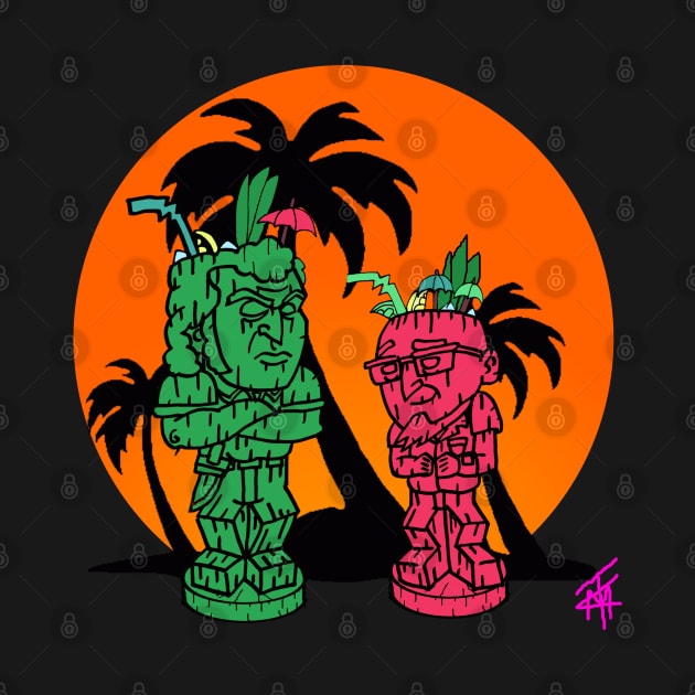 Brock and doc tikis by Undeadredneck