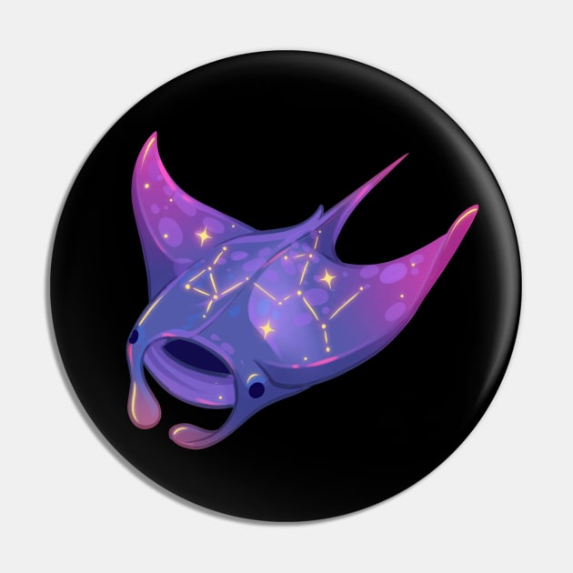 Galaxy Manta Ray Pin by Claire Lin