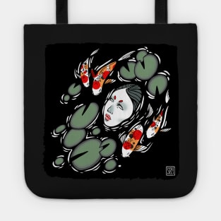 koi fish lake Tote