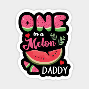 Hearts Watermelon Cream One In A Melon Daddy Dad Papa Father Magnet