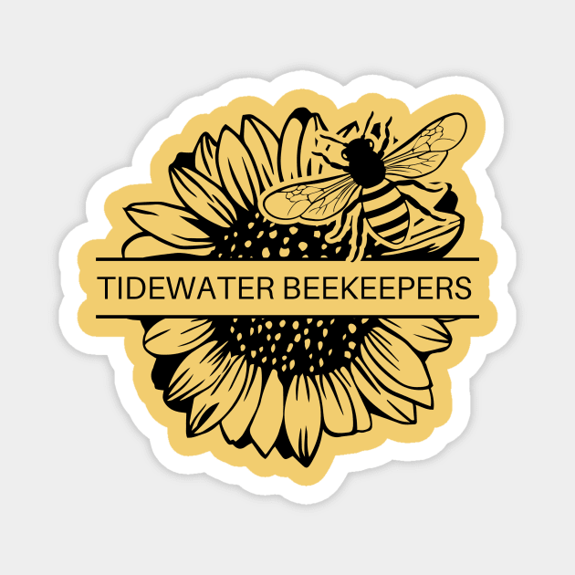 Tidewater Beekeepers Sunflower Magnet by Tidewater Beekeepers